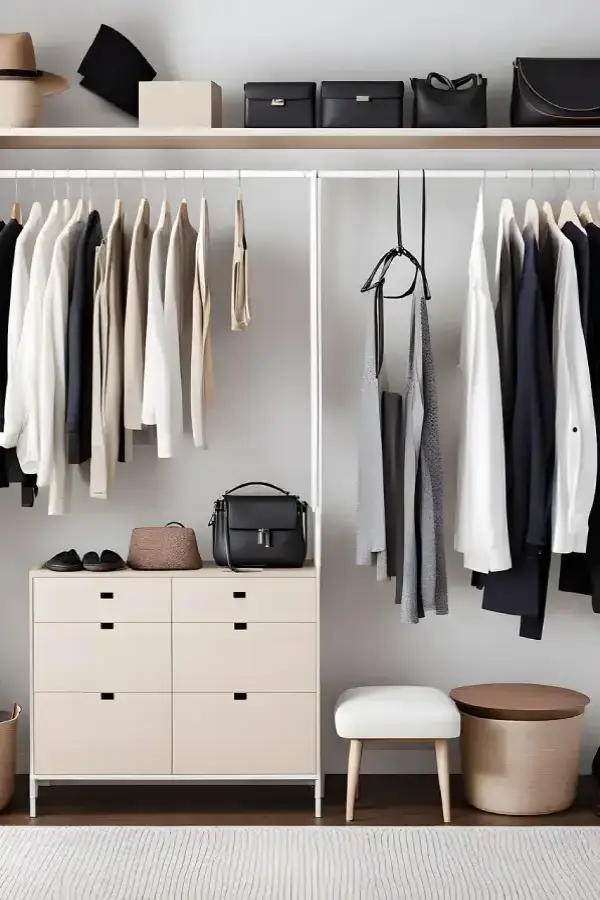 aide aux seniors sur le rangement du linge